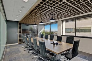 Amerivet Energy Plaza buildout conference room