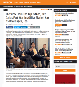 Hartman at Bisnow panel 