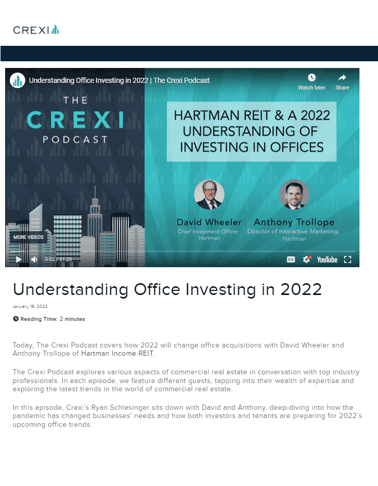 Understanding Office Investing in 2022