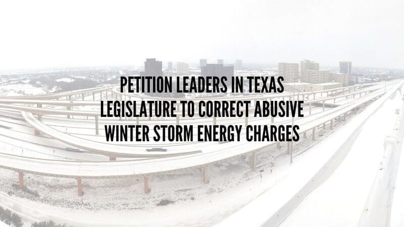 Hartman Announces Support of Petition to Correct Abusive Winter Storm Energy Charges in Texas