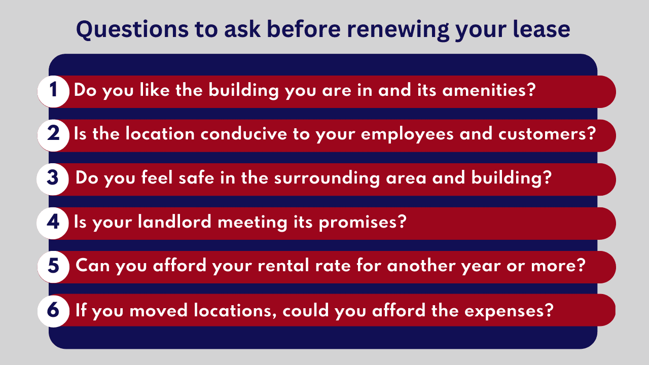 Questions to ask before renewing your lease