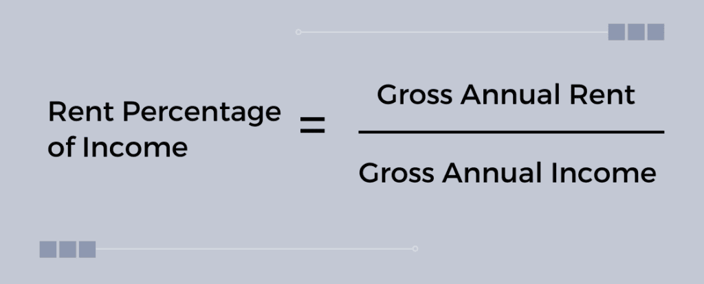 rent percentage of income formula