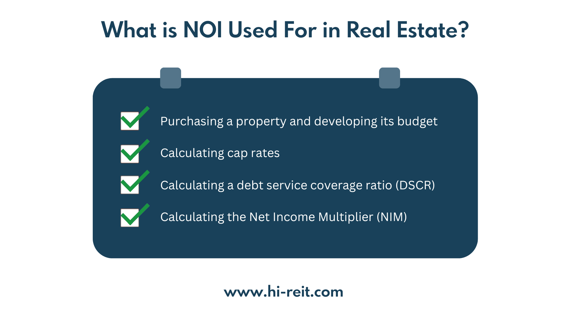 NOI in real estate infographic