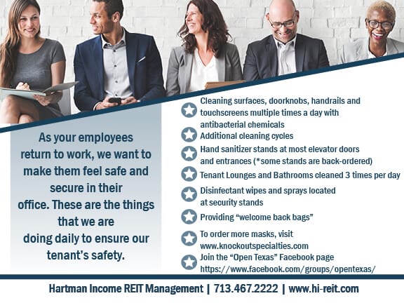 Hartman is Welcoming Tenants Back!
