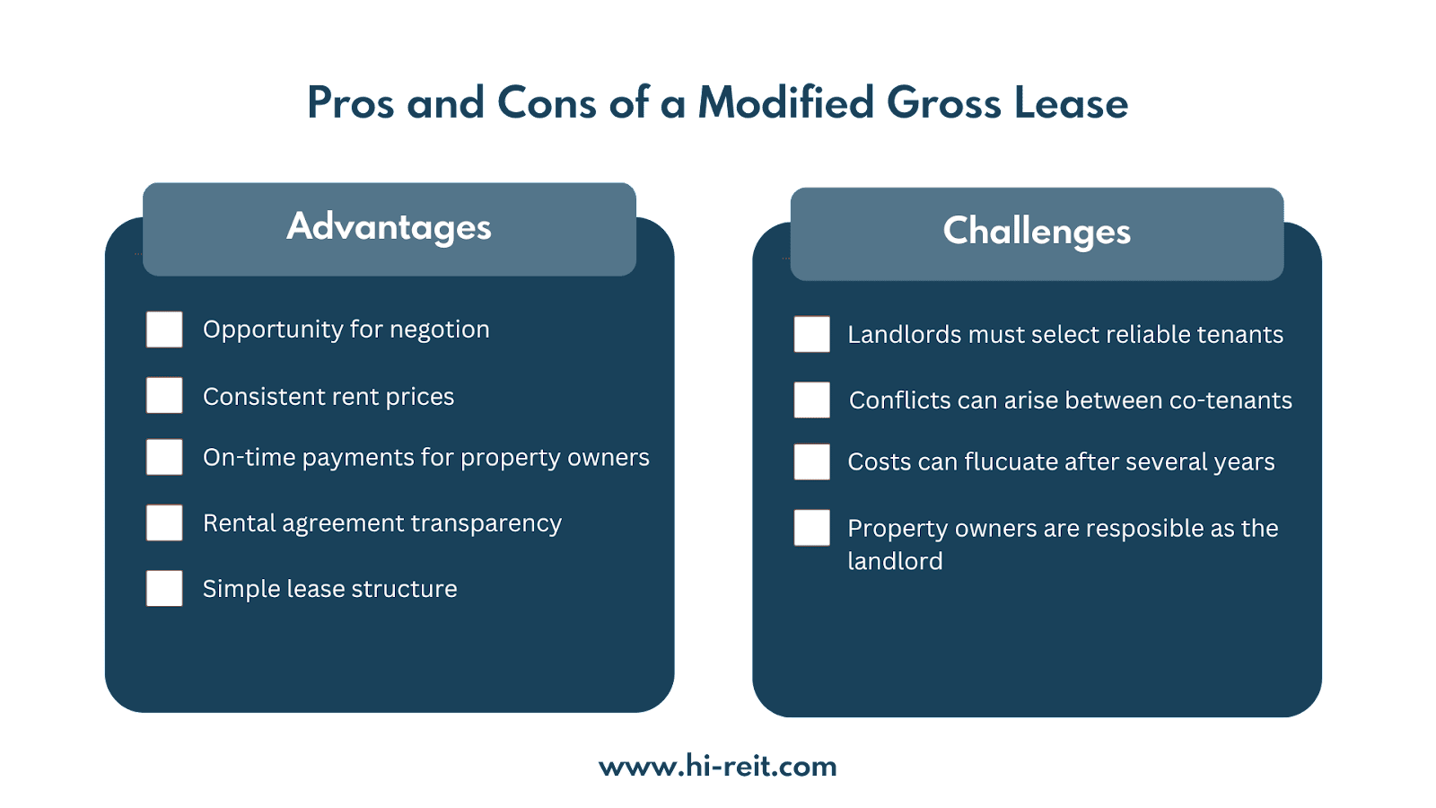 modified gross lease pros and cons